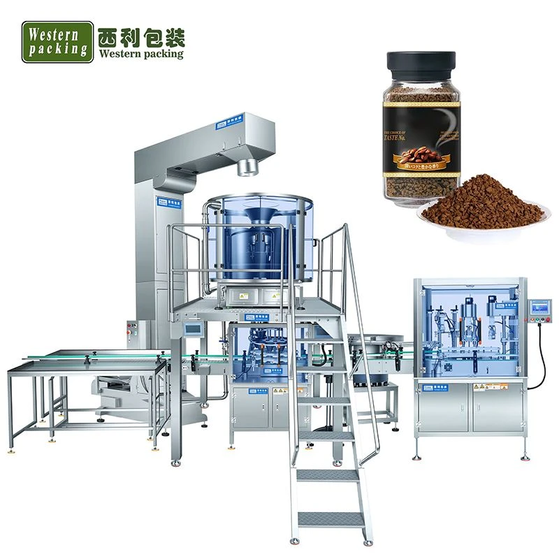 Granule Food Nuts Bottle Filling And Capping Machine
